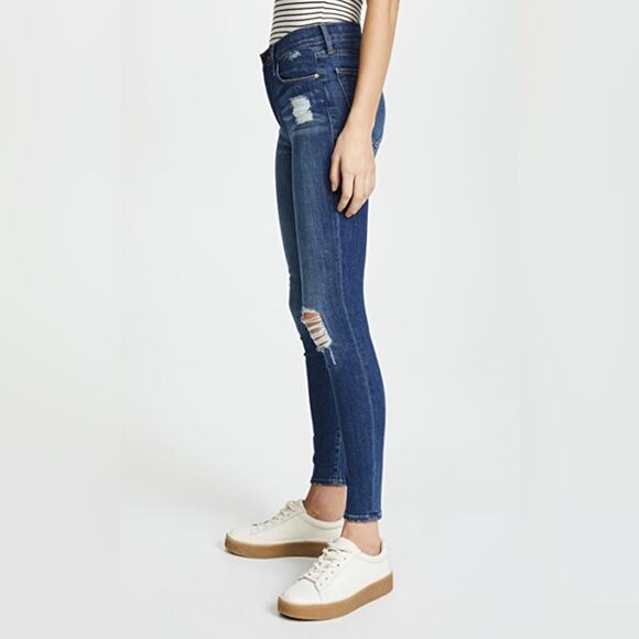 Frame Denim Distressed Le High Skinny Jeans in Hilltop Size 25 - Picture 3 of 14